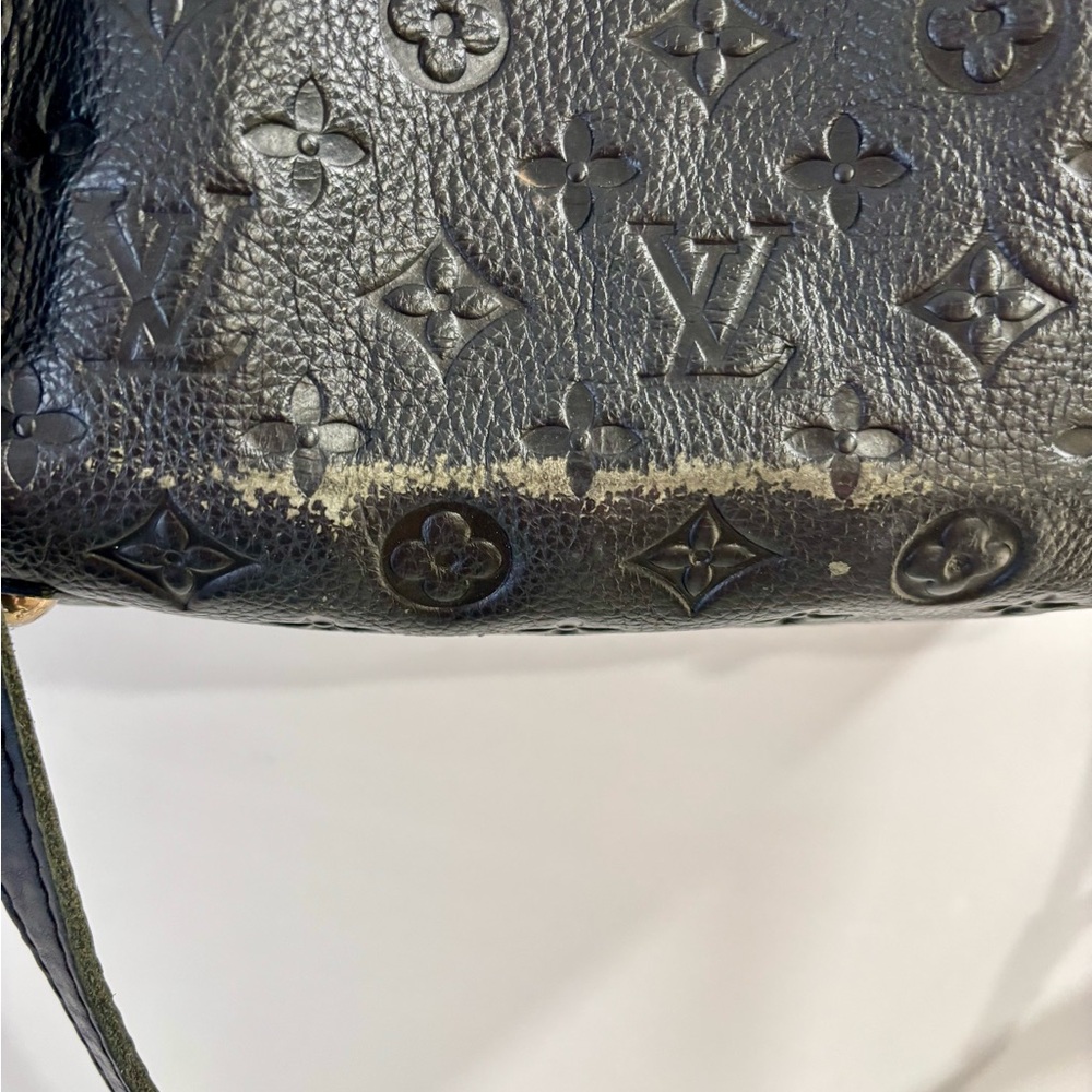 Vintage Black Embossed Satchel - Picture 13 of 16